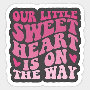 Little Sweetheart Pregnancy Announcement Valentines Day Sticker